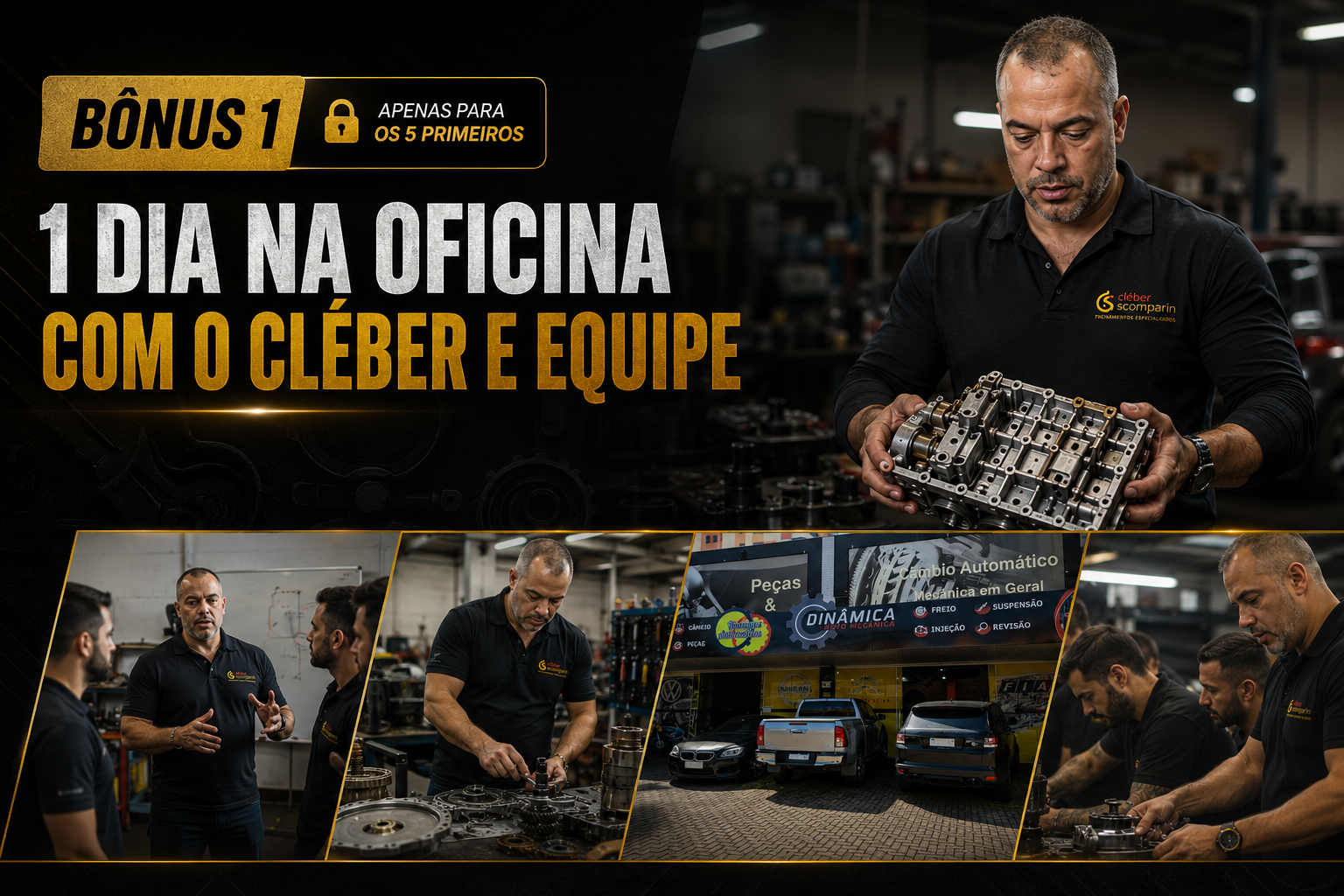 Bônus 1: um dia na oficina com o Cléber e equipe