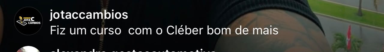 Comentário de oficina de câmbios validando o Cleber